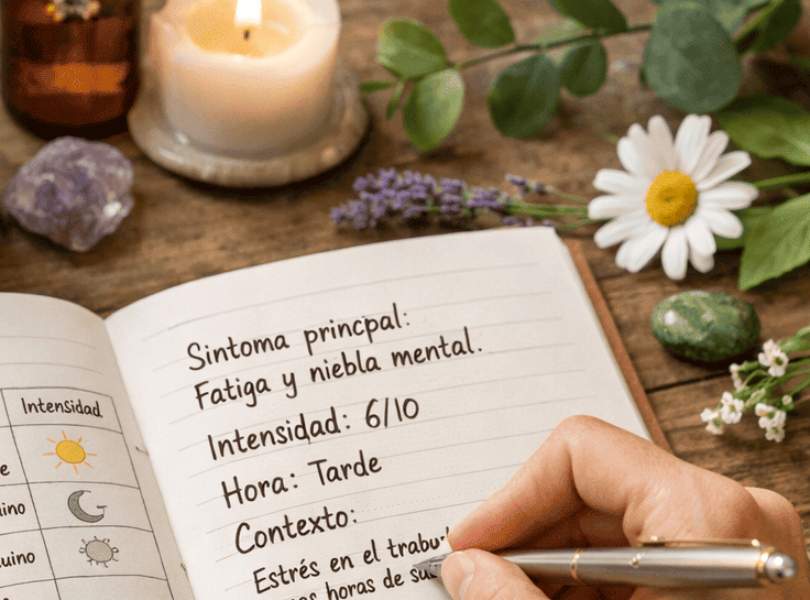 Bitácora de síntomas: autocomprensión para tu cuidado integral. Albaraque NATUROPATIA - naturópata online